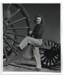 Original 1945 Photograph of Marilyn Monroe Taken by Andre de Dienes, With de Dienes Backstamp -- Measures 9.5 x 11.25